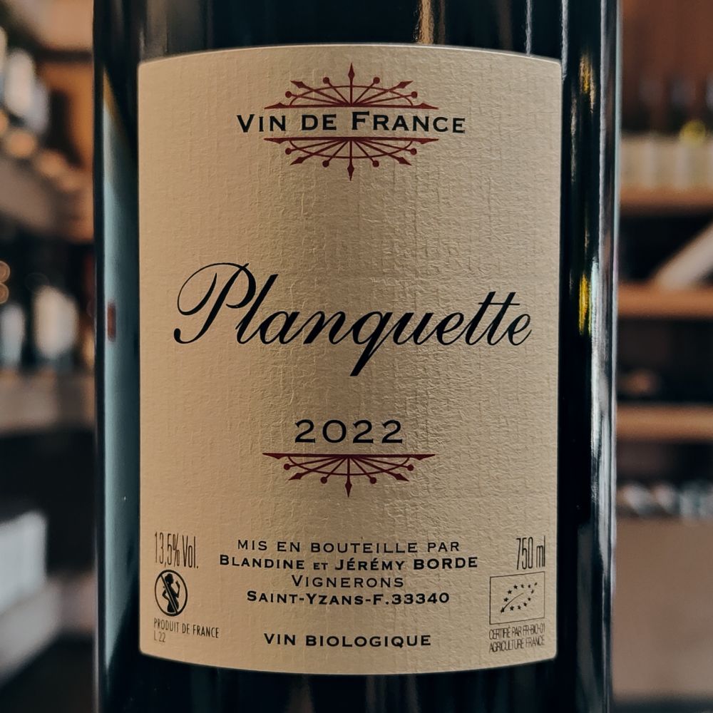 [1045] Planquette 2022 Bio Ecocert
