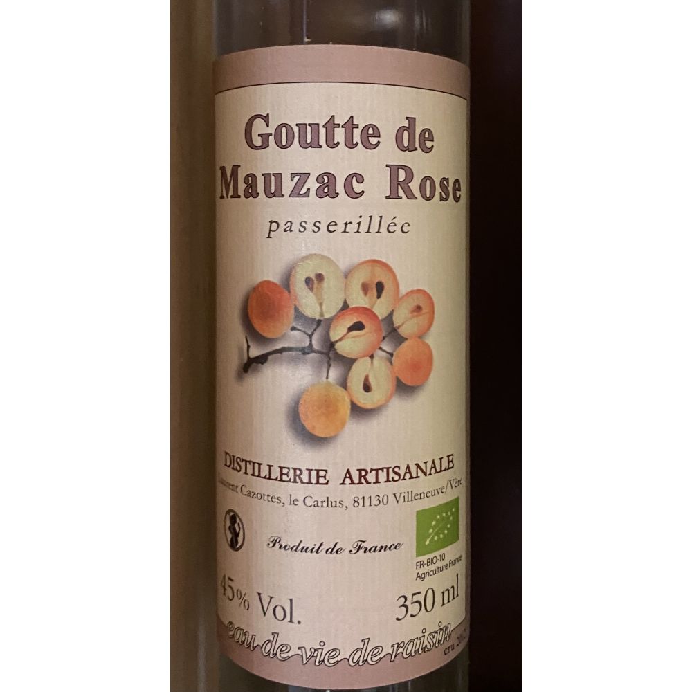 Goutte de Mauzac Rose  45 % vol  - 35 cl bio