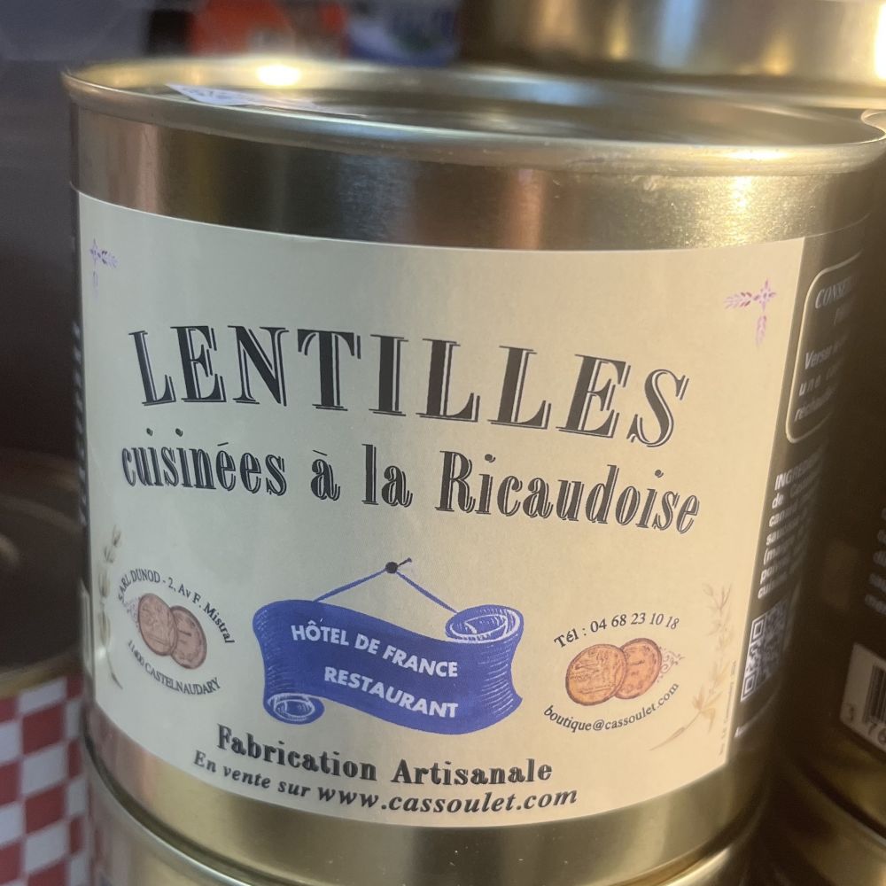 Lentilles cuisinées à la Ricaurdoise