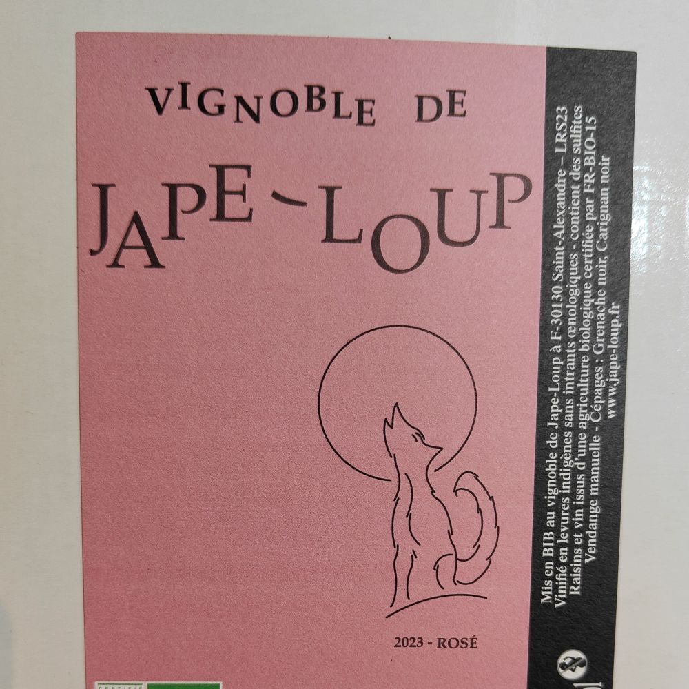 [987] BIB Jape-Loup 5L rosé 2023 (GrenN/Car)